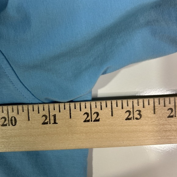 Alex Vando Golf Polo Shirt Men Medium Blue Short Sleeve Floral Athleisure Casual - Picture 8 of 11